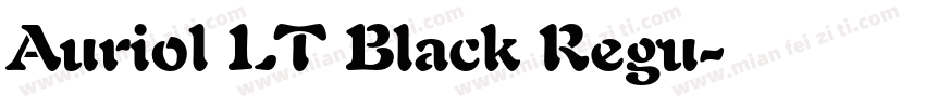 Auriol LT Black Regu字体转换